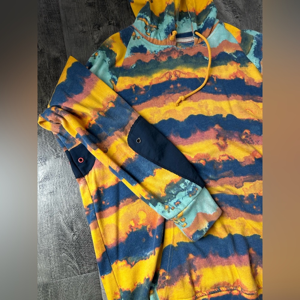 Multi color tie dye hoodie